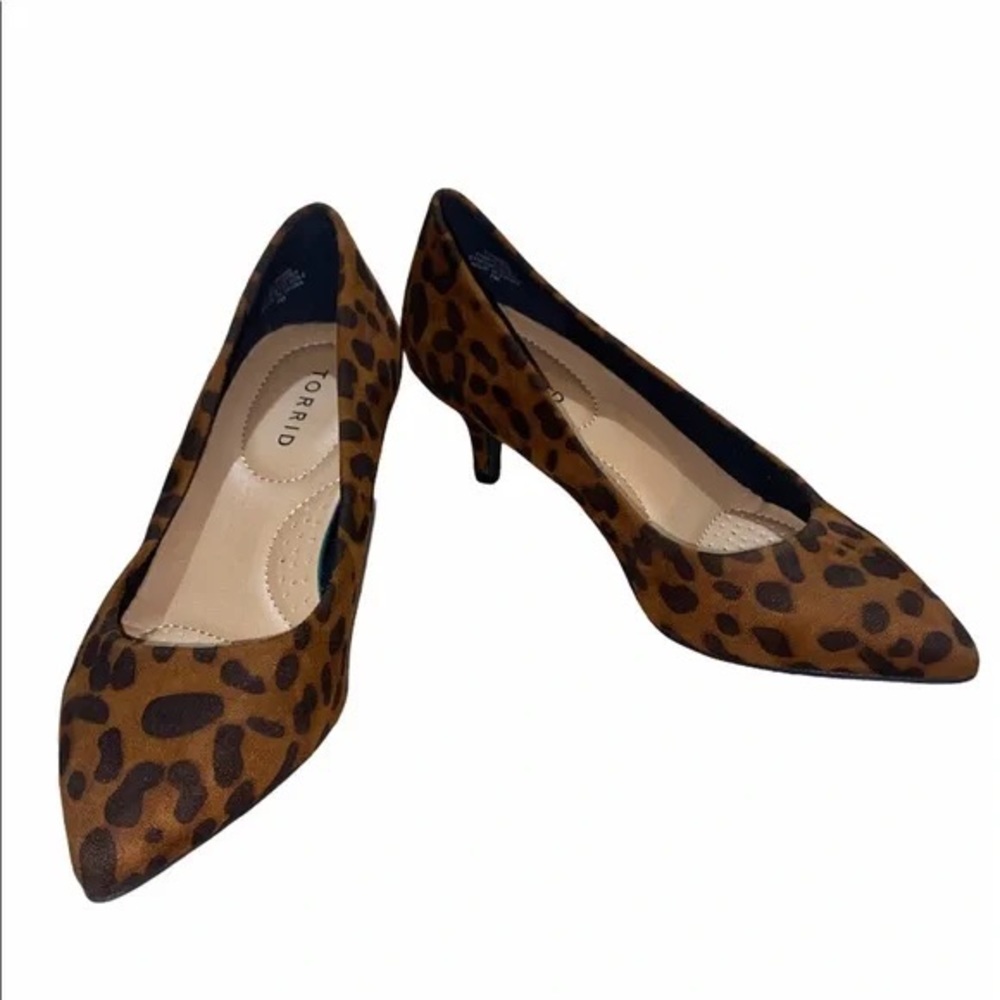 New Torrid Leopard Print Heels size 8.5W